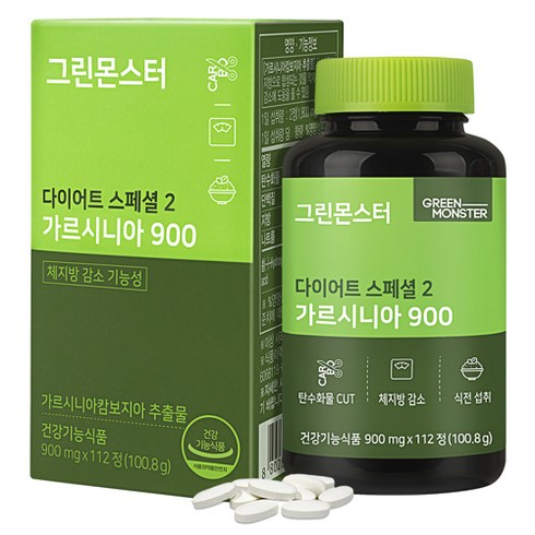 그린몬스터 다이어트 스폐셜2 가르시니아900, 112정, 1개