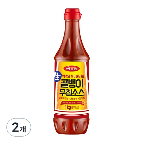 골뱅이무침양념장 - 움트리 골뱅이무침소스, 1kg, 2개