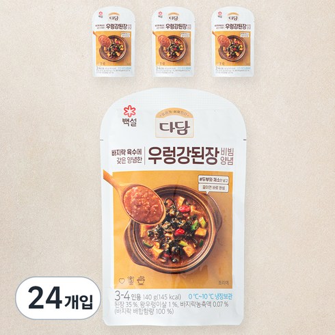 우렁강된장 - 다담 우렁 강된장 양념, 140g, 24개입