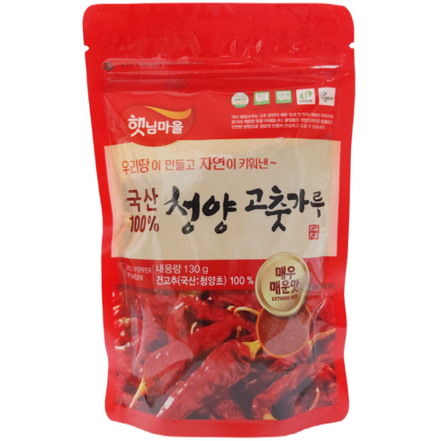 햇님마을 국산 청양 고춧가루, 130g, 1개