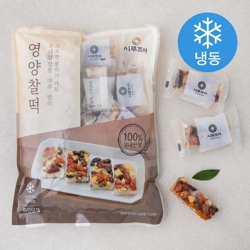 영양찰떡 - 시루조아 영양찰떡 (냉동), 600g, 1개