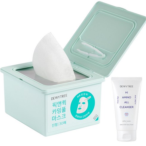 듀이트리 스페셜 픽앤퀵 뽑아쓰는 마스크 카밍풀 + 하이아미노 폼 50ml, 1세트