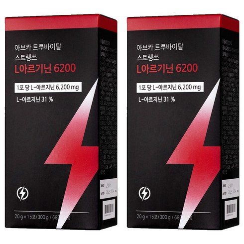 아브카 트루바이탈 스트랭스 L 아르기닌 6200 15p, 300g, 2개