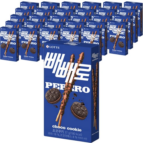 빼빼로 초코쿠키, 37g, 40개