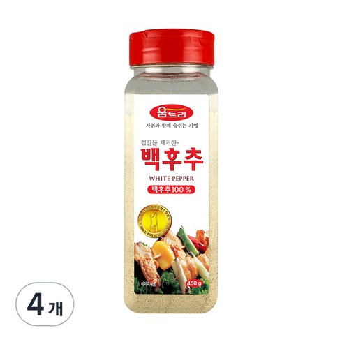 백후추 - 움트리 백후추, 450g, 4개