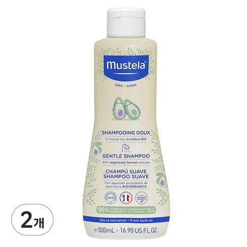 무스텔라젠틀샴푸 - 무스텔라 젠틀 유아 샴푸, 500ml, 2개