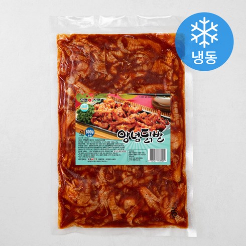 닭발 양념 - 맛잽이식품 양념닭발 (냉동), 600g, 1봉