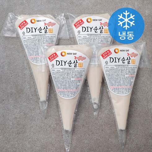 어묵반죽 - 오뉴잇 글루텐 프리 DIY 순살 어묵 반죽 (냉동), 200g, 4입