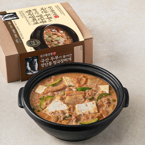 청국장밀키트 - 김구원선생 국산 두부가 들어간 청국장찌개, 420g, 1개