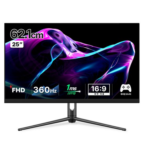 한성컴퓨터 FHD IPS 360Hz 게이밍 USB Type c 모니터, 62.1cm, TFG25F36P(무결점)