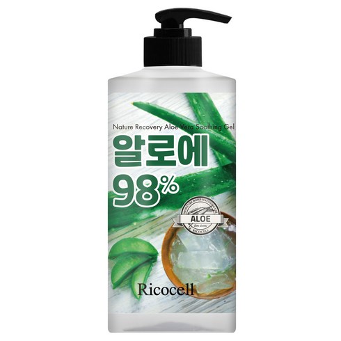 리코셀 네이처 리커버리 알로에 수딩 젤 이엑스, 1000ml, 1개