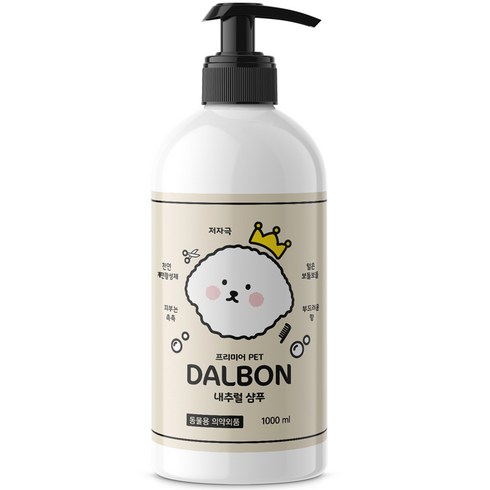 달본 PET 내추럴 강아지 샴푸린스겸용, 1000ml, 1개