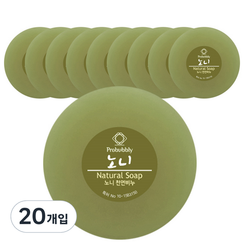 프로버블리 노니 비누, 110g, 20개입