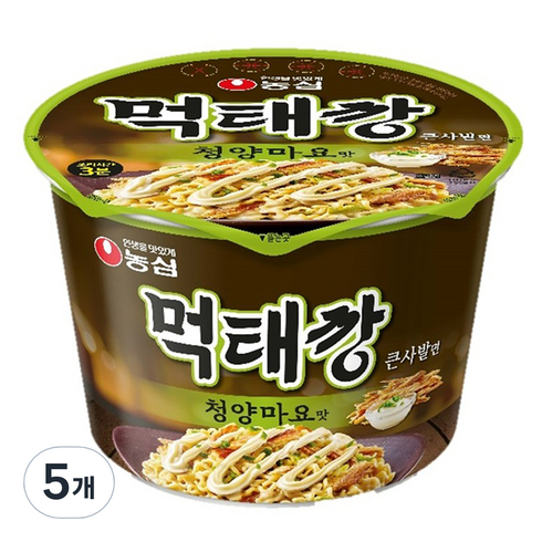 먹태깡 큰사발면 청양마요맛 118g, 5개