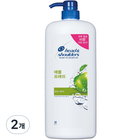 2023년 가성비 최고 헤드앤숄더 - 헤드앤숄더 애플 프레쉬 샴푸 대용량, 1200ml, 2개