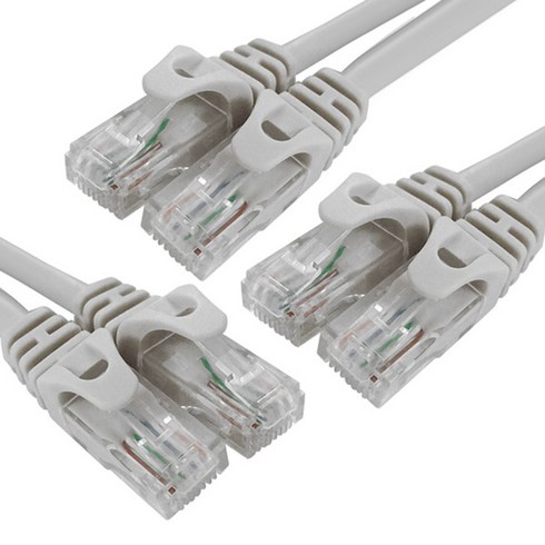 대원티엠티 CAT6E 기가비트 랜케이블 1m DW-UTP6, 그레이, 3개입