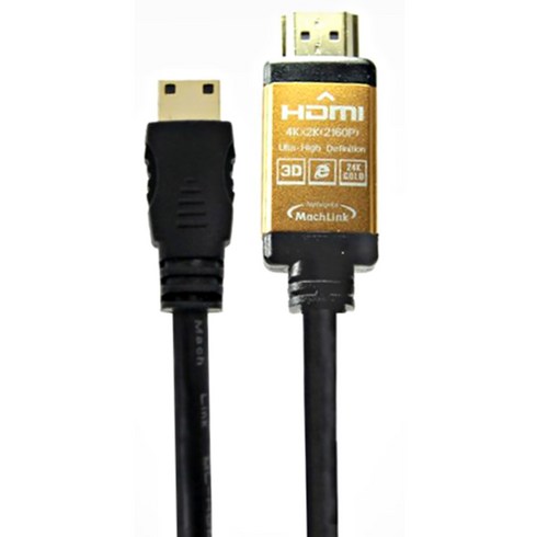 미니hdmi - 마하링크 미니 HDMI 2.0 ULTRA 모니터케이블, 1개, 1.8m