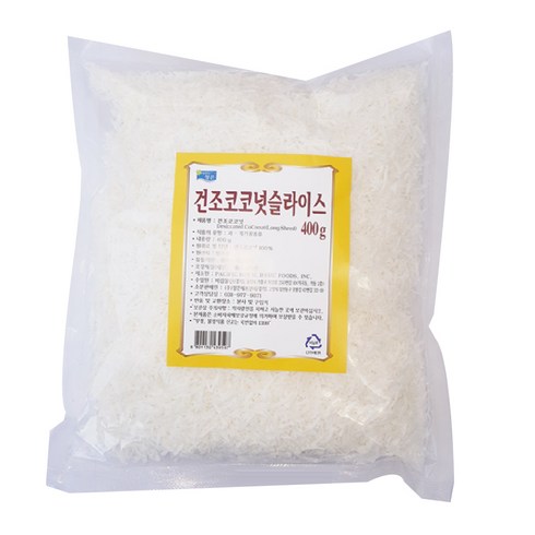 로얄베이직푸드 건조 코코넛 슬라이스, 400g, 1개