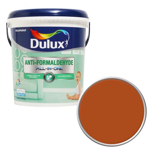 듀럭스 안티 포름알데히드 올인원페인트 3L, Orange Copper 53YR 17/504