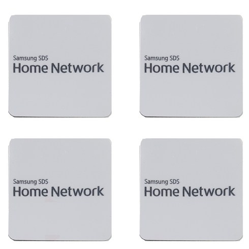 삼성SDS 도어락용 스티커키 화이트, 4개입
