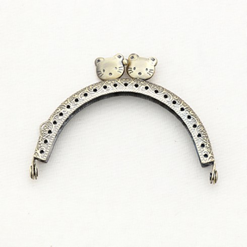 silverdiamondring콜드프레임 - 해피베어스 헬로 캣 볼 라운드 앤틱 프레임 8.5cm + 패턴, 2세트