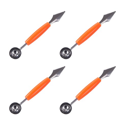 이코디 캔디 듀얼 화채 스푼, 오렌지, 4개