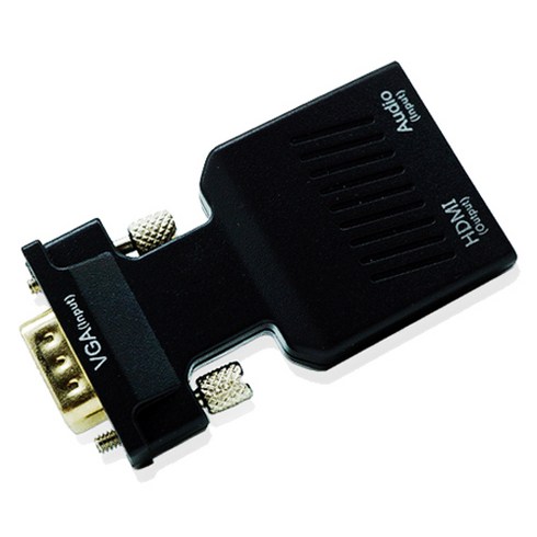 애니포트 VGA to HDMI 컨버터 오디오 지원 젠더타입, AP-VGAHDMI, 1개