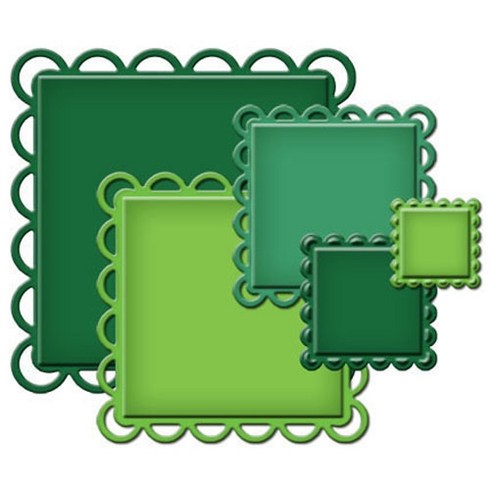 스펠바인더 die 만들기 재료 lacey squares, 혼합 색상, 1개