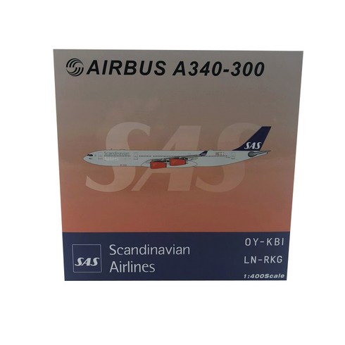 PandaModel 1:400 Nordic aviation A340-300 OY-KBI Rurik Viking 비행기 다이캐스트, 혼합 색상, 1개