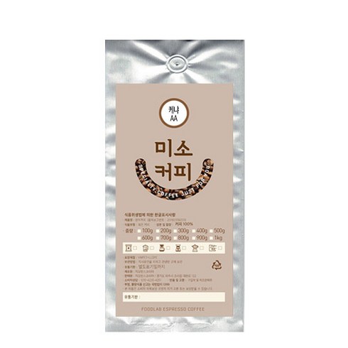 미소커피 케냐 AA 분쇄 커피, 에스프레소 모카포트용(가정용), 1000g, 1개