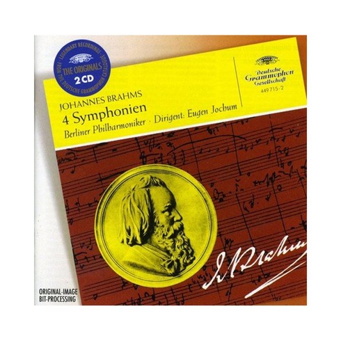 JOHANNES BRAHMS - 4 SYMPHONIEN / EUGEN JOCHUM THE ORIGINALS EU수입반, 2CD