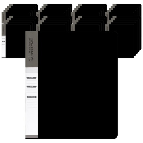 2023년 가성비 최고 멜로우3공바인더 - 레드루프 O링 바인더 A4 3공 315 x 250 x 35 mm, 블랙, 70개입