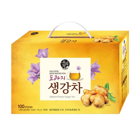 우리차 도라지 생강차, 14g, 100개입, 1개