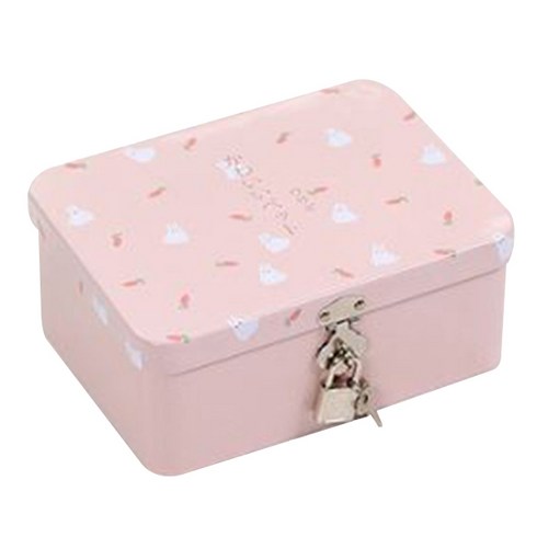 비밀이야 열쇠 다용도 보관함 핑크토끼, 1개