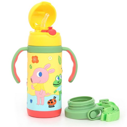 굴리굴리 입체 3D 보온보냉물통 PM130, 혼합색상, 380ml
