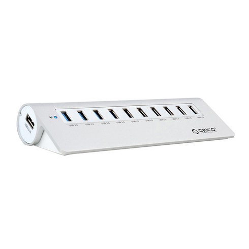 오리코 10포트 USB 3.0 허브 M3H10, 실버