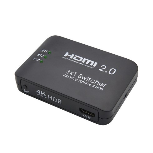 hdmi2.0선택기 - 컴스 4K UHD HDMI 2.0 3대1 선택기 60Hz HDR 지원, FW759, 1개