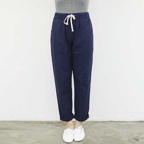 잘빠진 남녀공용 테이퍼트핏 스판 팬츠