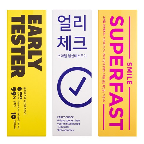 임밍아웃시기 - 스마일랩 임신 테스트기 3종 세트, 1개입, 1세트