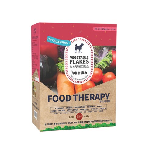 벅스펫 전연령용 푸드 반려견 보조사료, 밀웜, 1.2kg, 1개