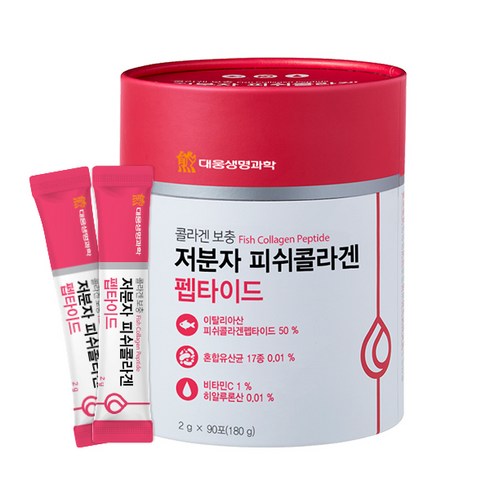 초저분자콜라겐다이펩타이드 - 대웅생명과학 어류 저분자 피쉬 콜라겐 펩타이드, 180g, 1개