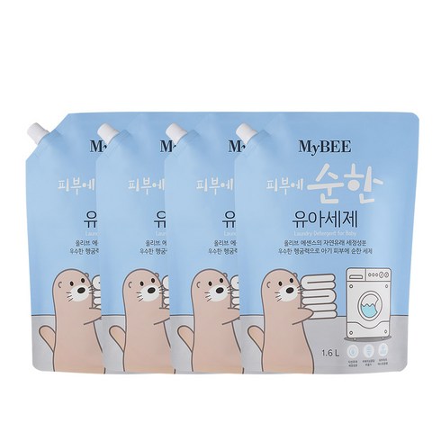 마이비 피부에순한 유아세제 리필, 4개