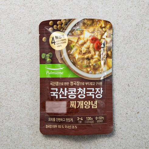 풀무원 국산콩 청국장 찌개양념, 130g, 1개