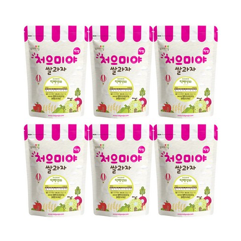 처으미야 - 쌀과자마을 처으미야 떡뻥 과자, 양파, 6개, 40g
