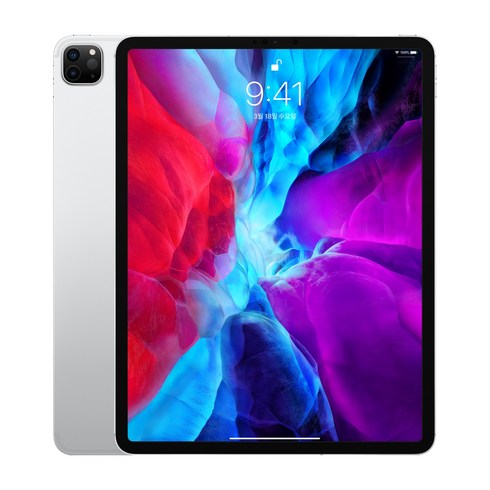 Apple 2020년 iPad Pro 12.9 4세대, Wi-Fi+Cellular, 1TB, Silver