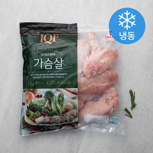 2023년 가성비 최고 냉동닭가슴살 - 마니커 IQF 닭고기 가슴살 (냉동), 2kg, 1개