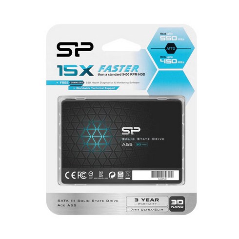 실리콘파워 SSD, Ace A55, 256GB