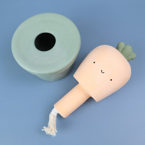 채소 삼총사 디퓨저 당근 주황색 7.5 x 7.5 x 10 cm, 넘버5