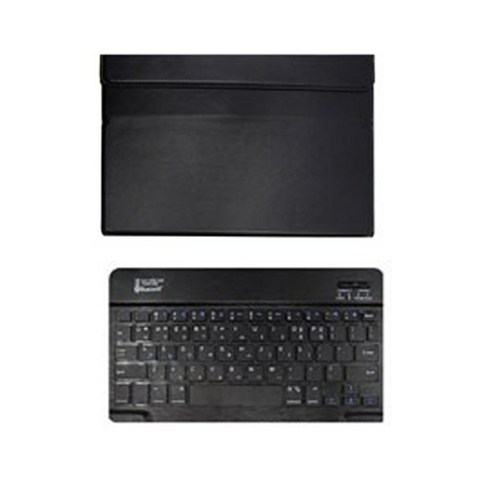 azv 키보드 - AZV 갤럭시탭 S6 라이트 Lite 10.4 S펜 수납 가능 블루투스 키보드 케이스 + 블루투스 키보드 + 충전기케이블 + 키스킨 세트, 블랙, 블랙