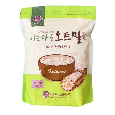 이든타운 식사대용 퀵 오트밀, 1kg, 1개